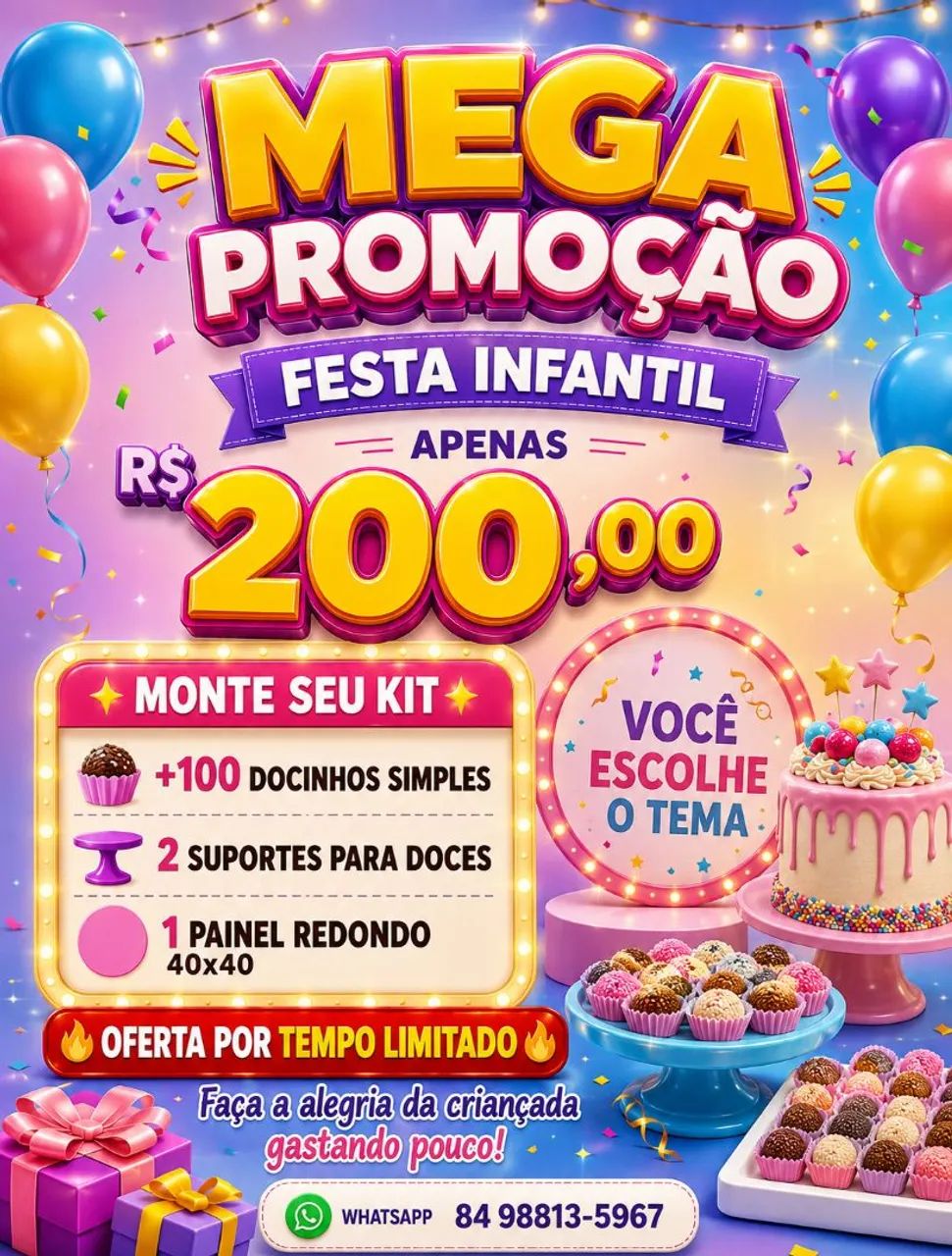 MEGA PROMOÇÃO | PEGUE E MONTE 