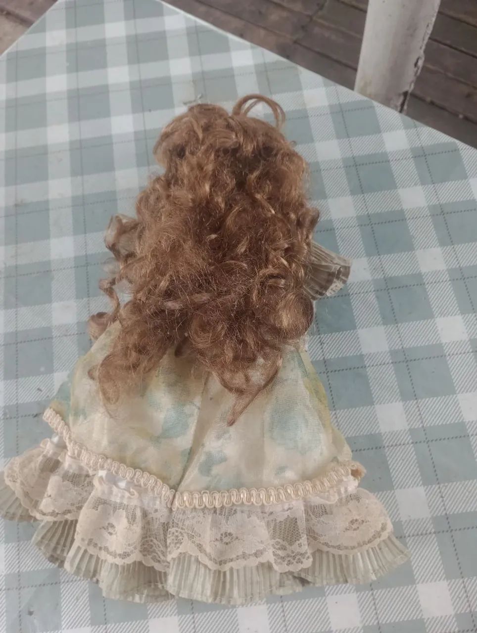 Boneca de porcelana antiga  - Foto 5
