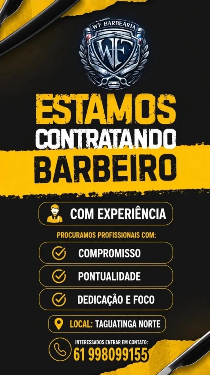 Contrata-se Barbeiro