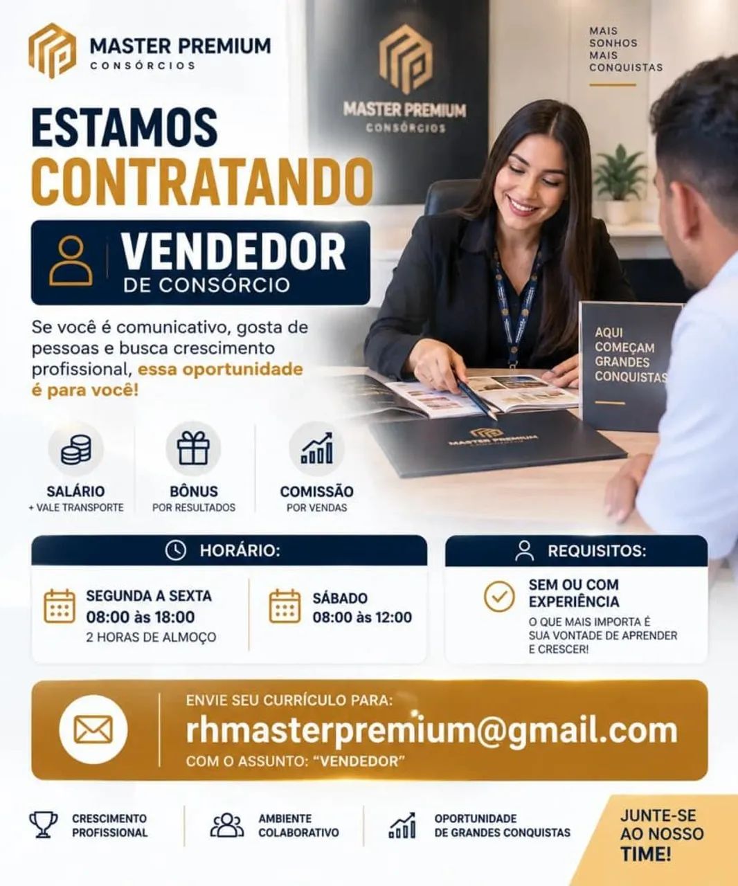 Vaga para vendedor 
