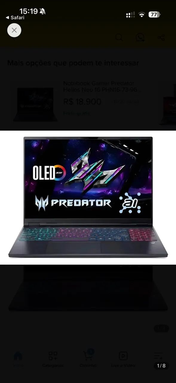 Acer predator helios neo 16s