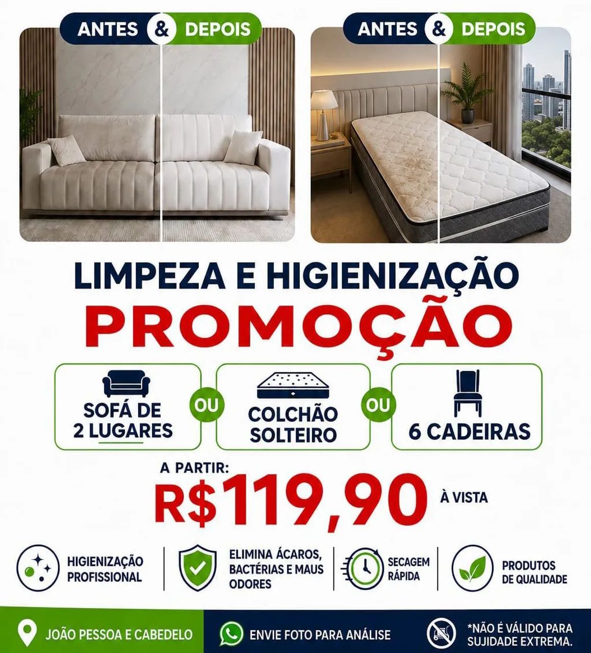 Limpeza de Sofá 