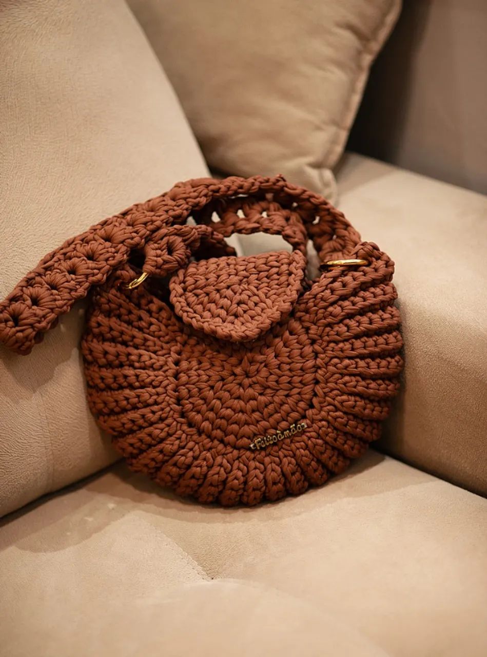 Bolsa Feminina feito a mão de Croché - Foto 3