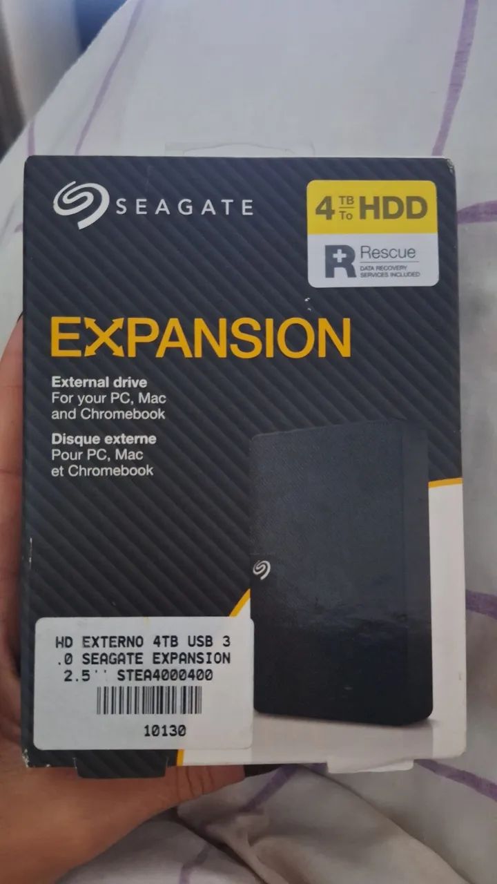 Hd externo 4TB USB 3.0 Seagate expansion - Armazenamento