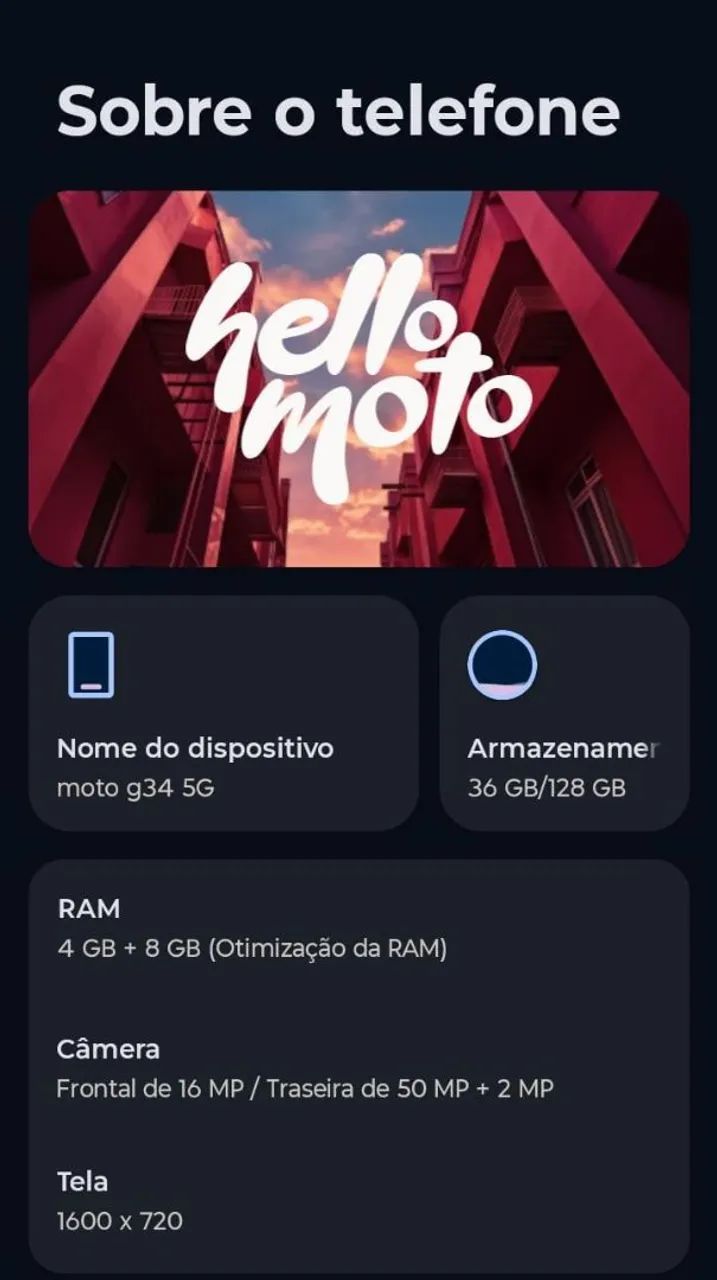 MOTO G34 5G