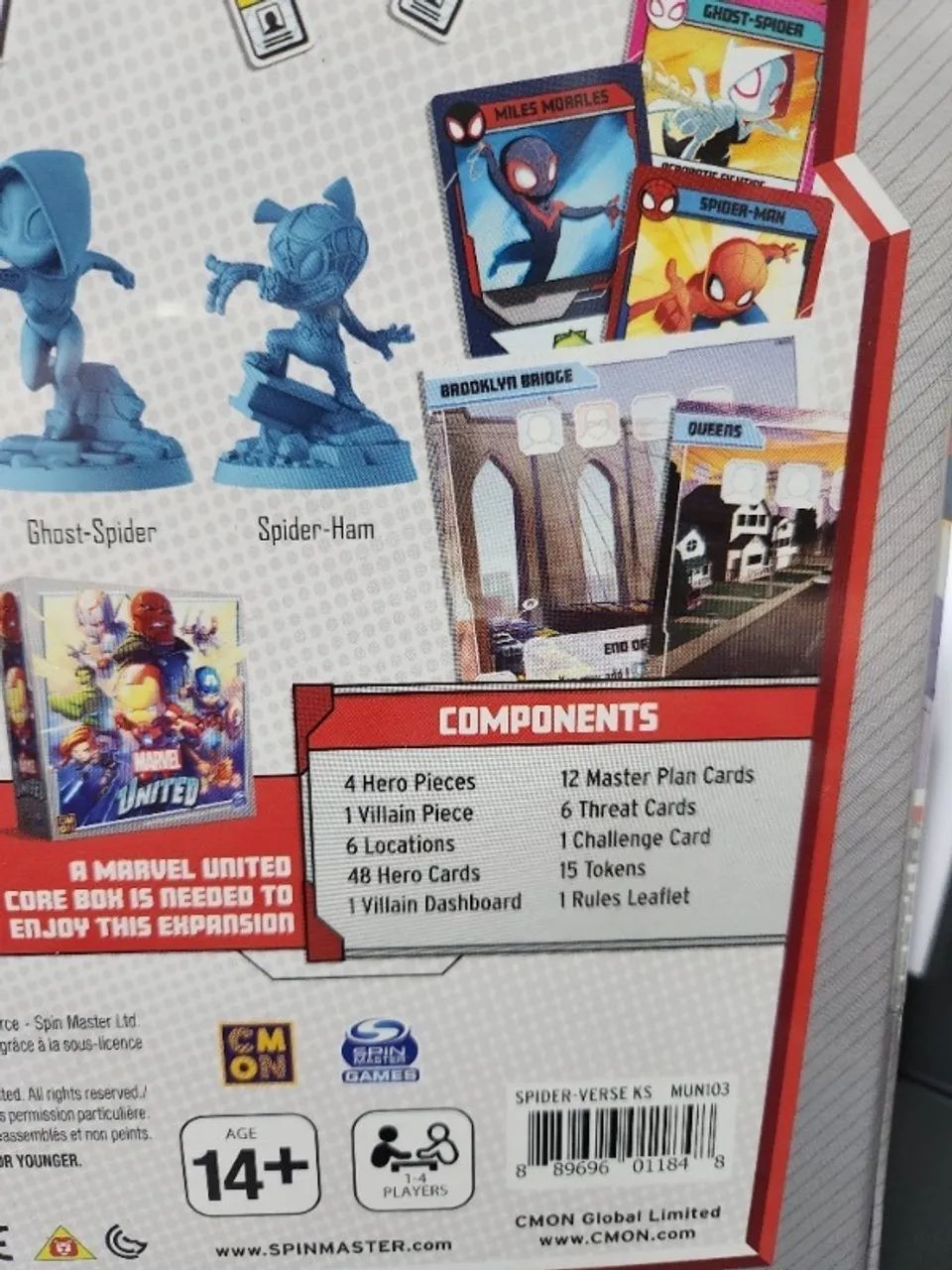 Board Game Marvel United: Enter the Spider-Verse ( versão KS - com Spider Ham) - Foto 3