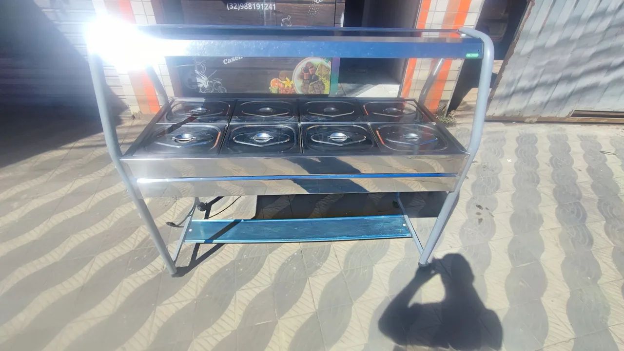 Carrinho buffet  8 cubas