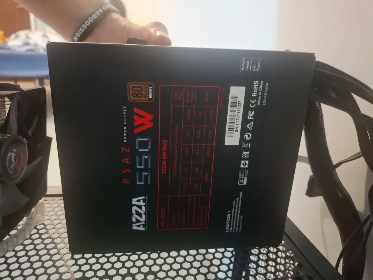 Fonte 550 W 80 plus
