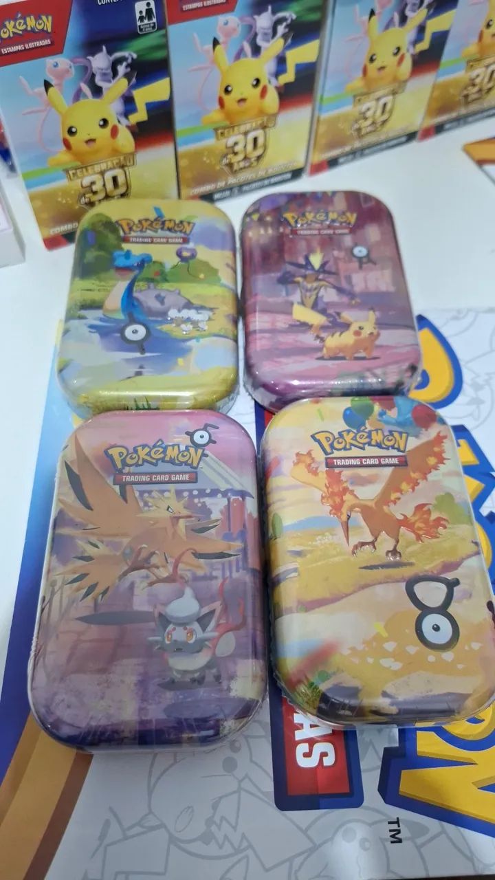 4 mini tin inglês 30 anos