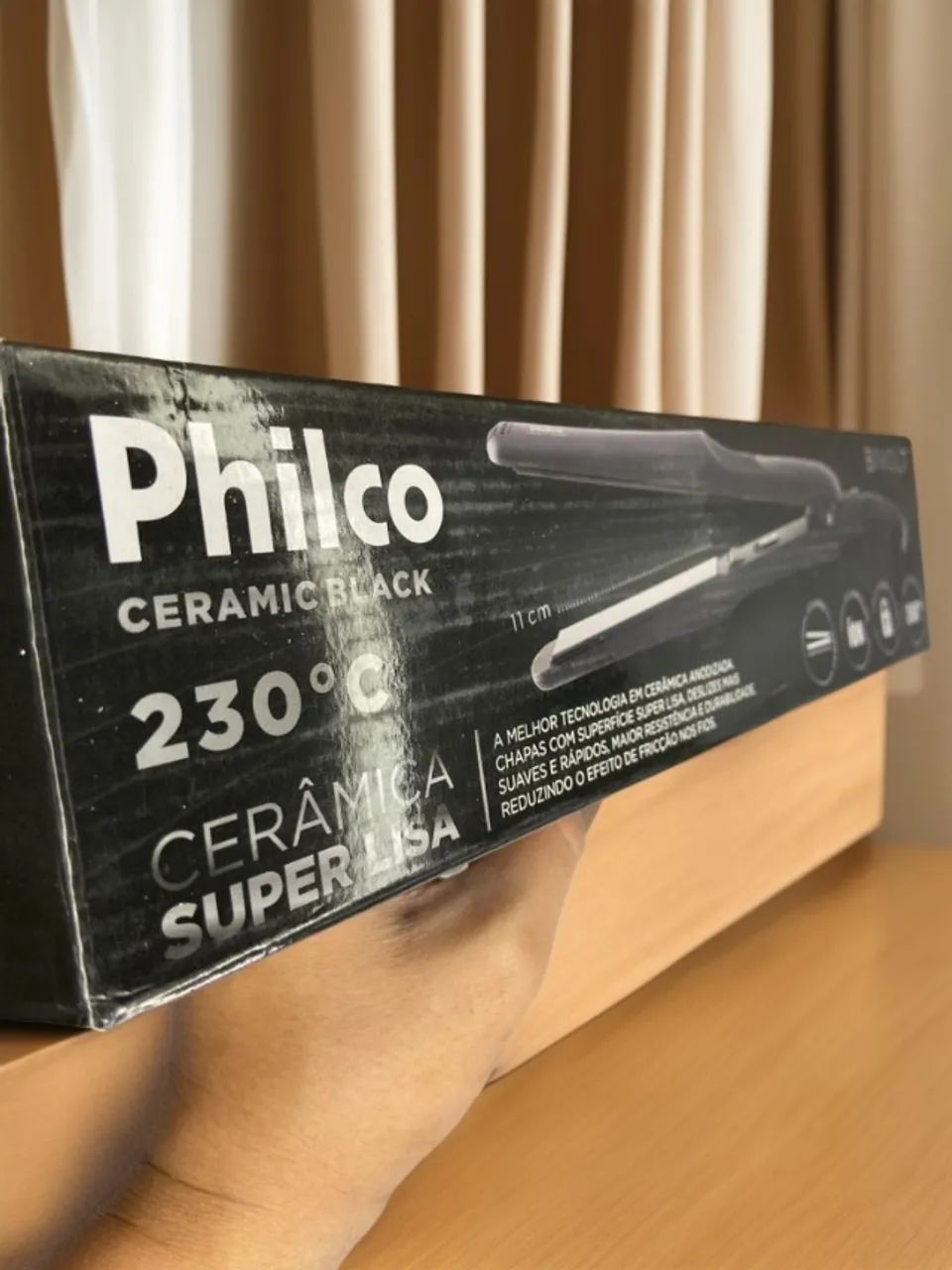 Prancha Chapinha Cerâmica Black 230° - Philco an5