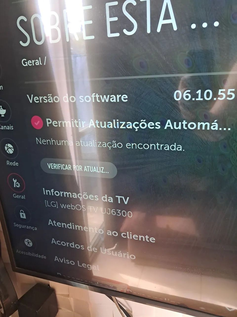 SmartTV LG 50" UJ6300 perfeito funcionamento  - Foto 2