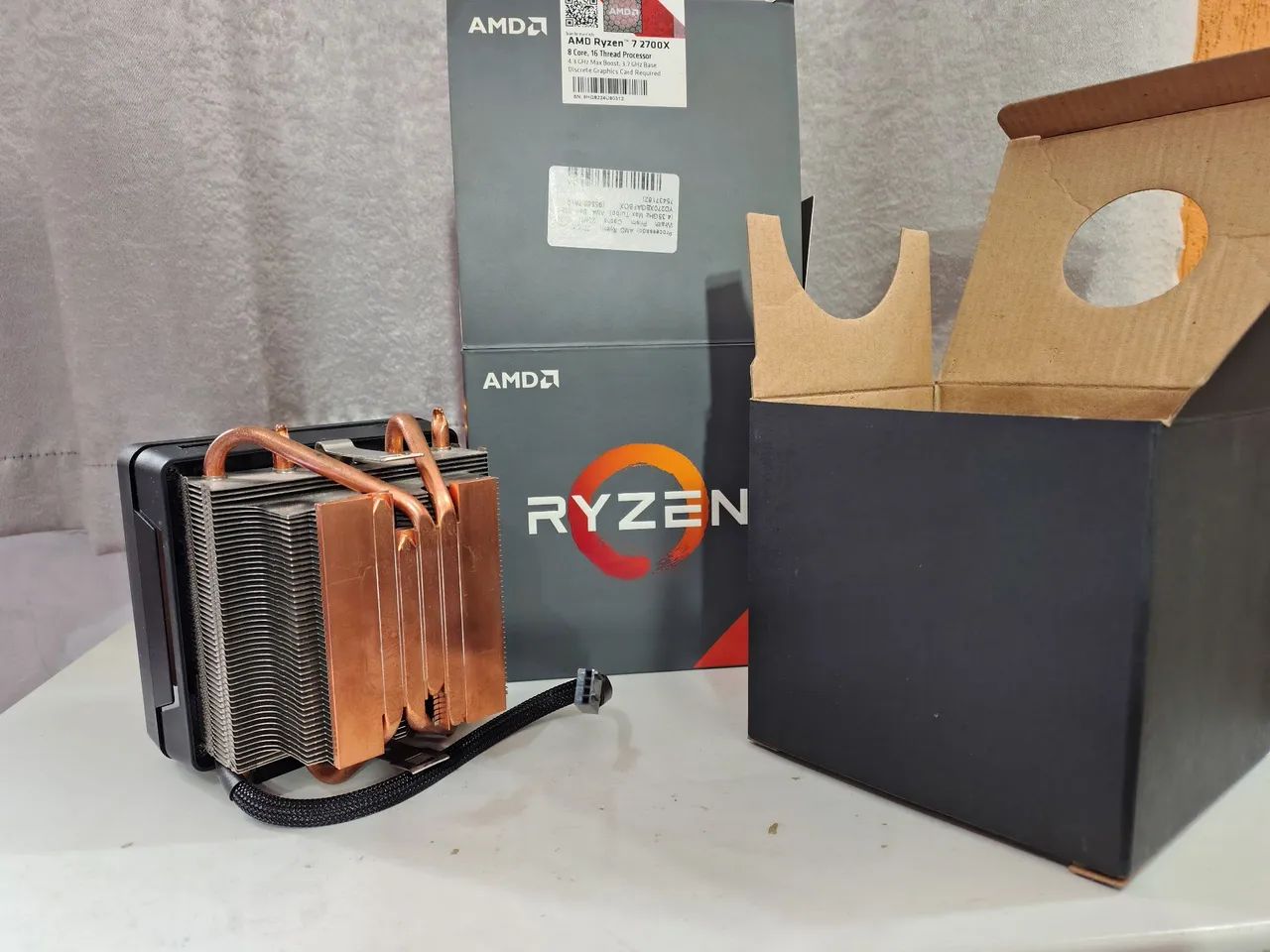 Placa mãe Asus ATX TUF B450 plus gaming com process Ryzen 7 2700X e cooler Wraith  Prism - Foto 5