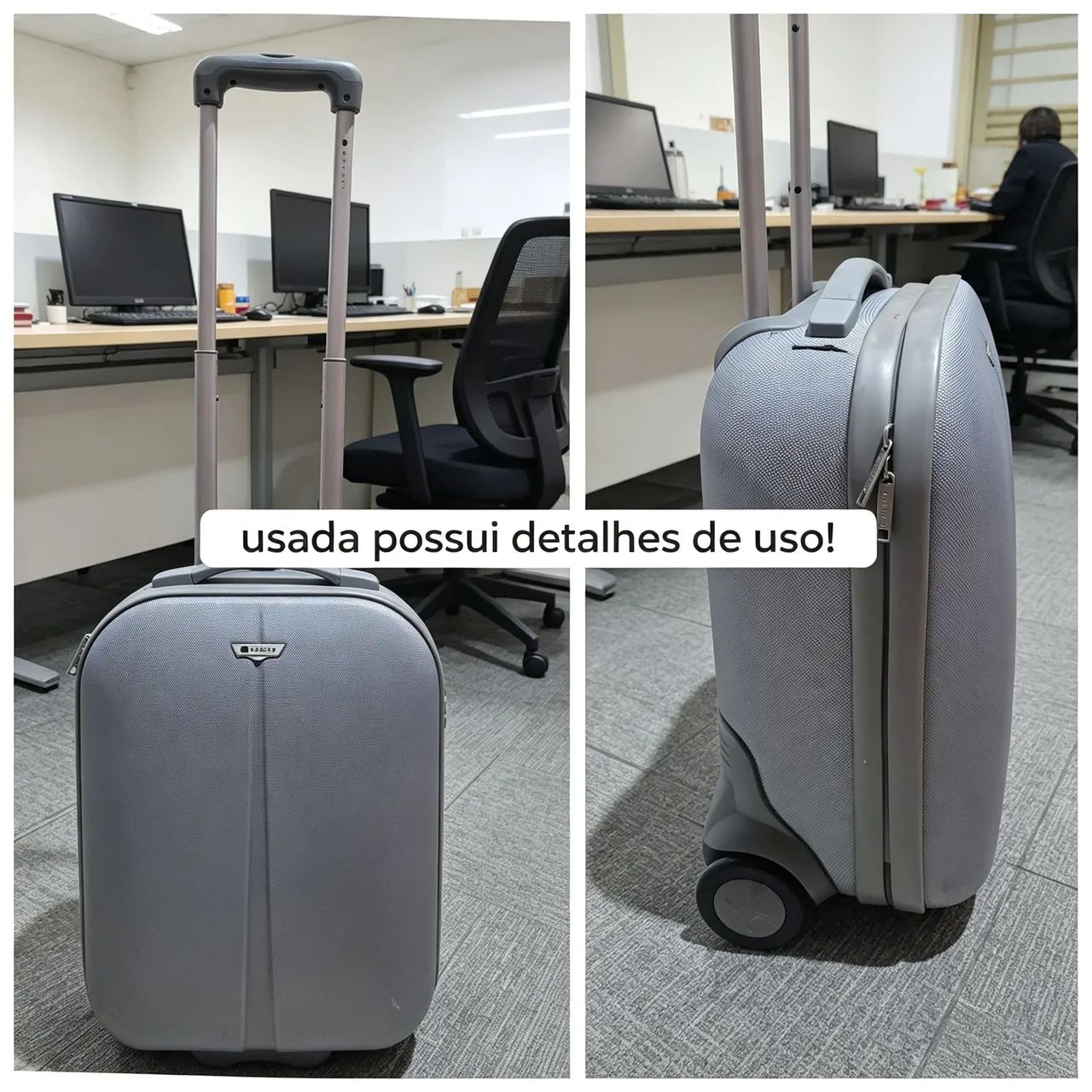 Mala Delsey bordo-Rígida- POSSUI AVARIA!!!--Preço mínimo,  sem menos
