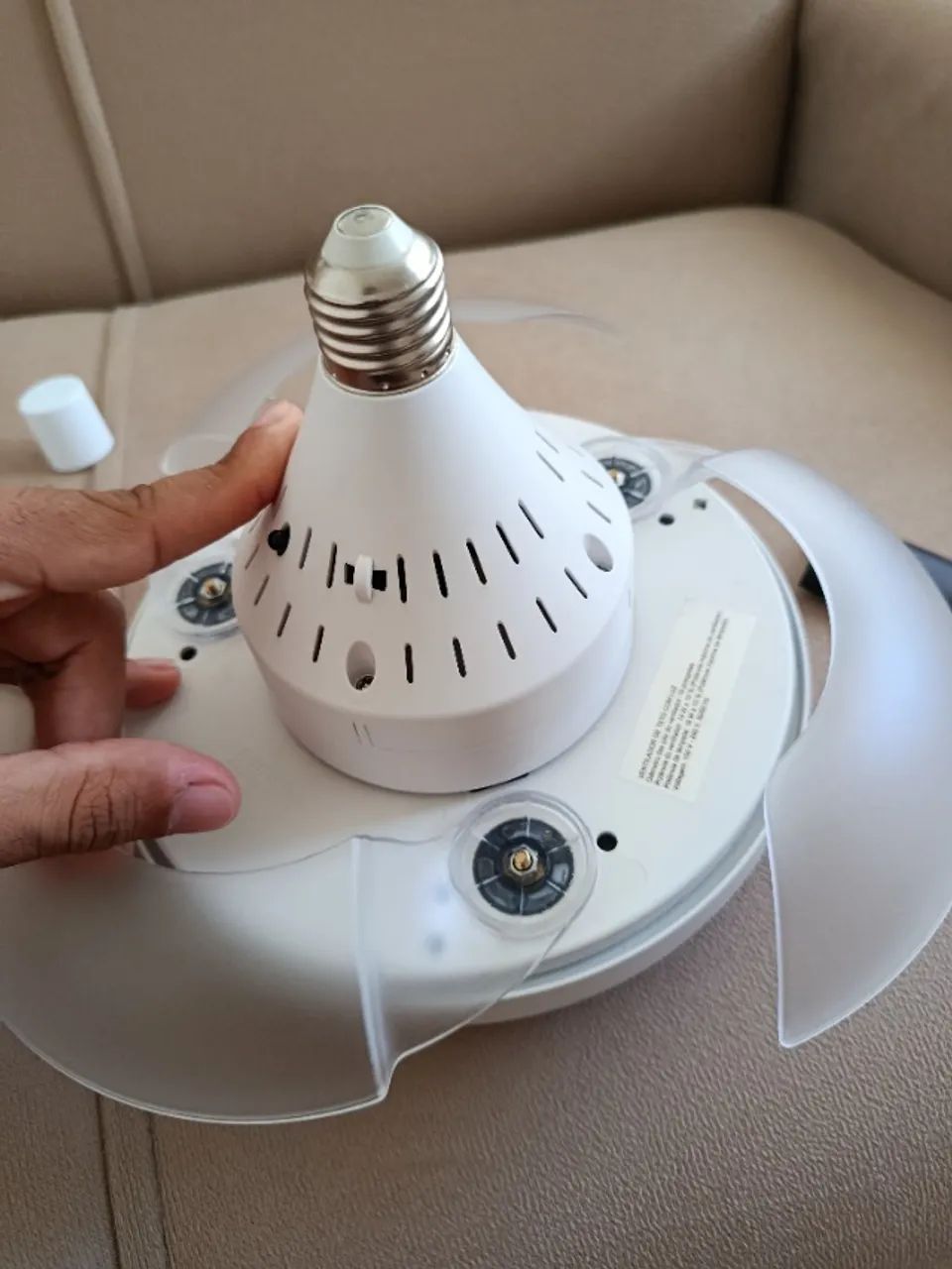 Ventilador/lâmpada led para bocal - Foto 2