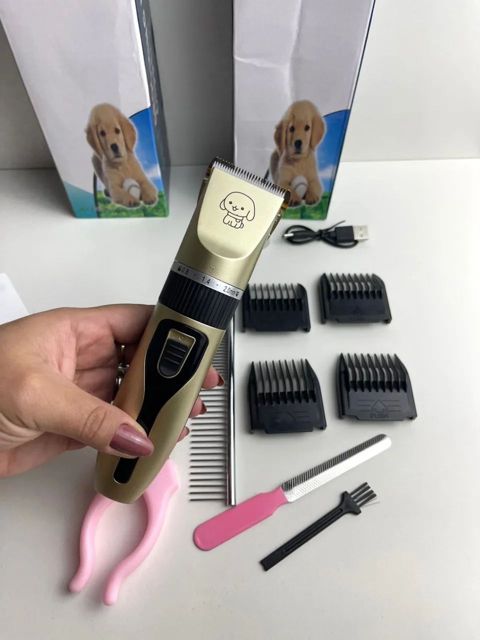 Máquina de tosar Pet profissional NOVOS  - Foto 3
