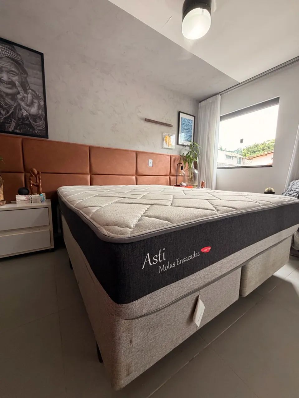 Cama Box e Colchão de Molas Ensacadas Queen - Foto 2