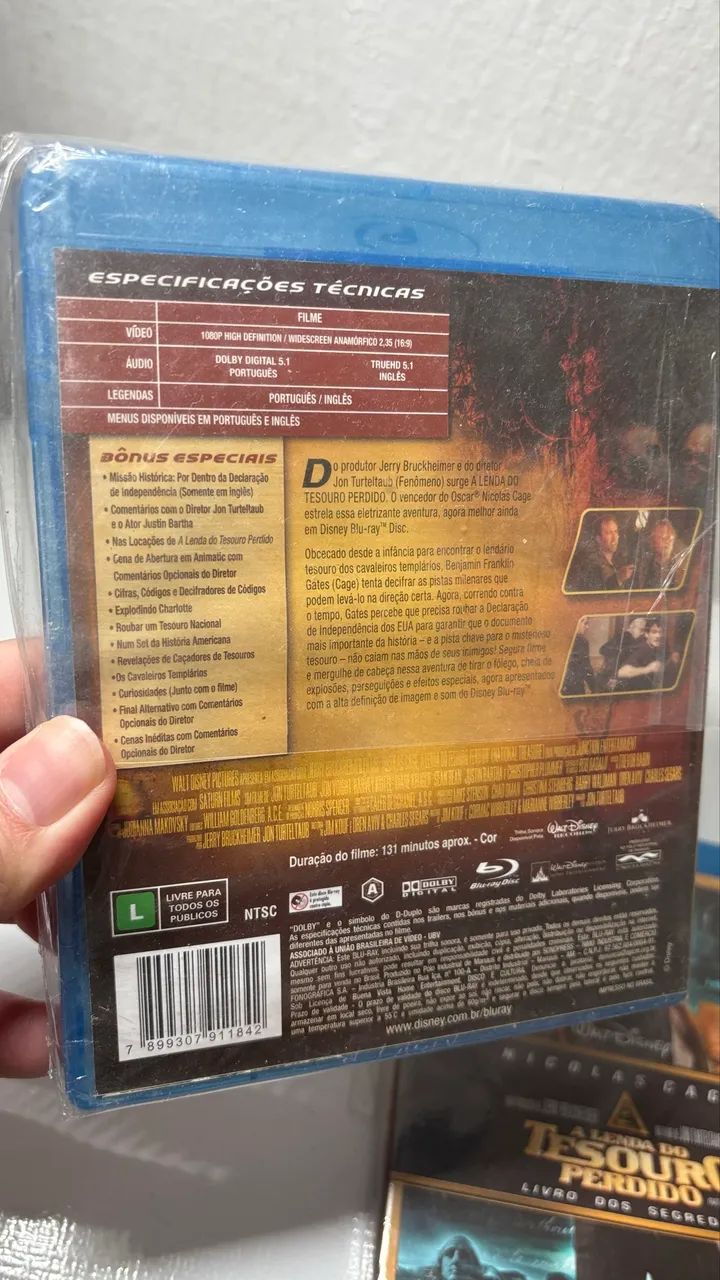 Bluray - A Lenda do Tesouro Perdido 1 e 2 - Foto 3