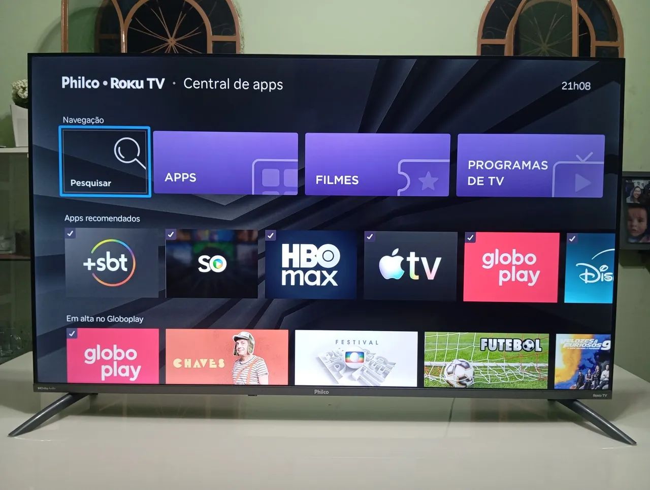 TV PHILCO 50 POLEGADAS SMART WIFI 4K SISTEMA DE VOZ BORDA INFINITA HDR 10 ( NOVINHA ) - Foto 3