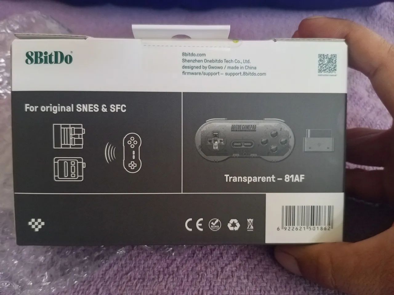 8bitdo SN30 Black Translúcido  - Foto 2