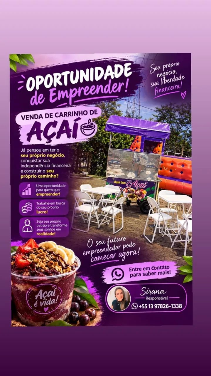 Carrinho de Açaí 
