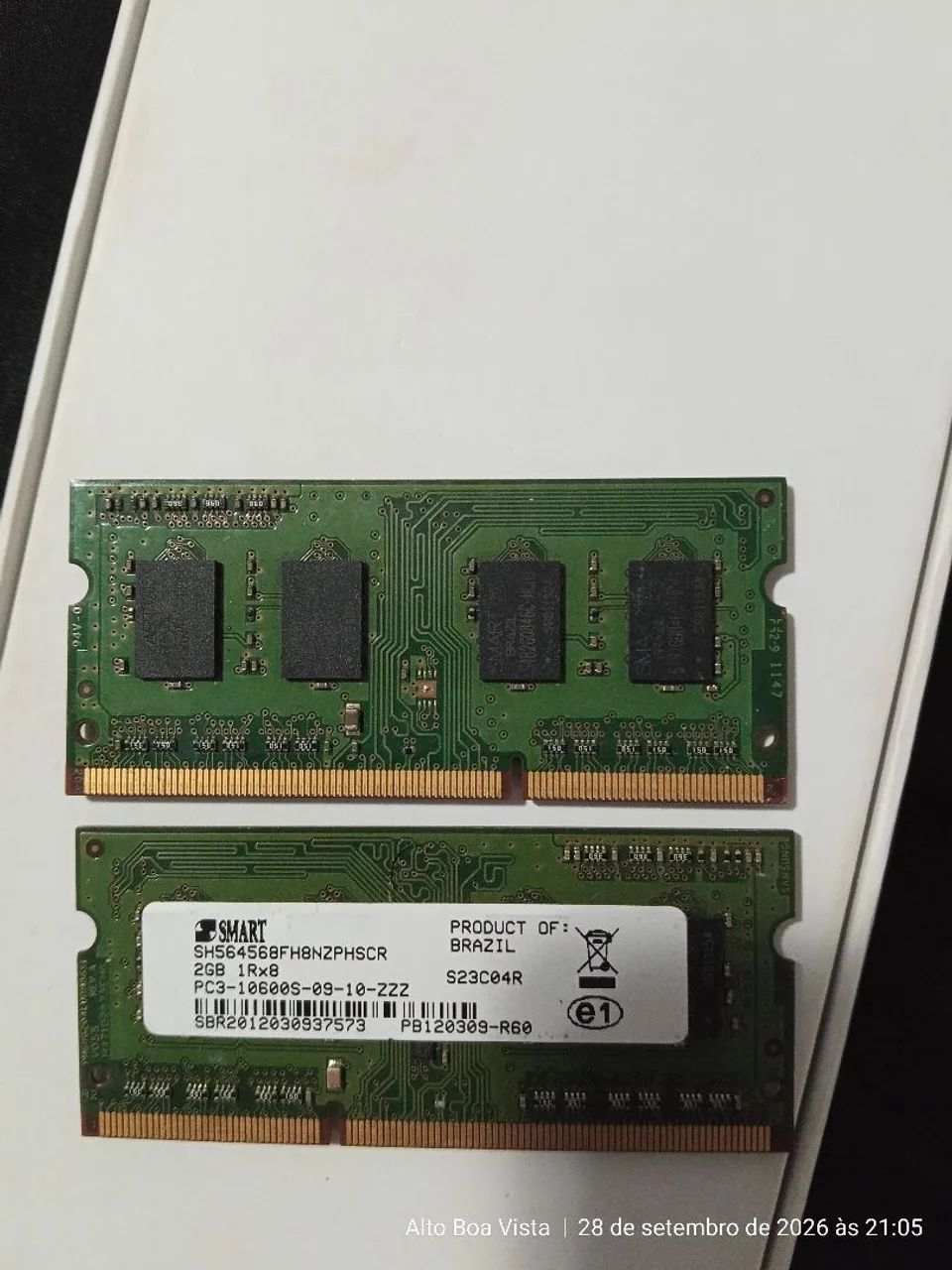 Duas memórias Ram para notebook smart 2 Gb cada  - Foto 3