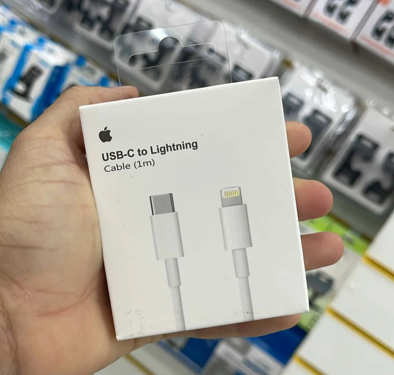 Cabo carregador iPhone tipo C + Lightning <br>$20