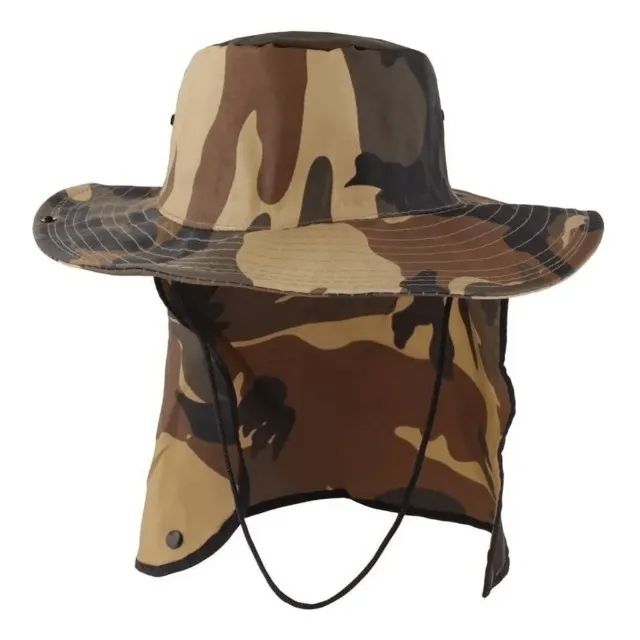 Chapéu Pescador Camuflado Com Proteção Glx