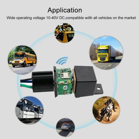 Rastreador e bloqueador veicular GPS modelo relé lk720 super discreto