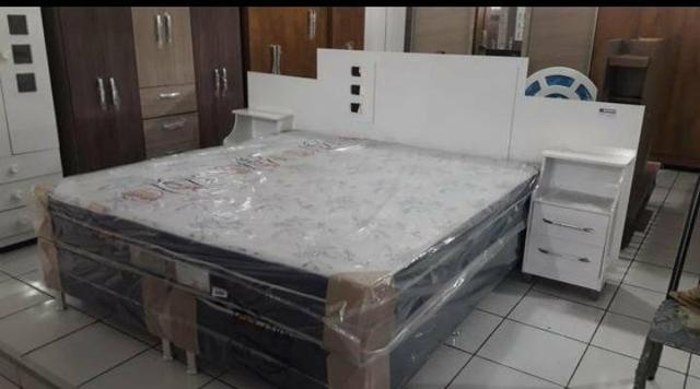Cama King Size nova direto de fábrica - Foto 3