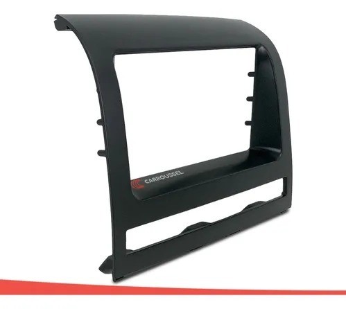 Moldura Painel 2 Din Multímidia Dvd Mp5 Fiat Palio / Strada / Idea / Siena 2005/ - Preto - Foto 3