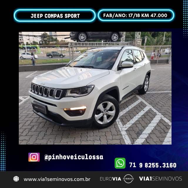 JEEP COMPASS SPORT 2.0 4X2 FLEX 16V AUT. 2018 1121228246 OLX