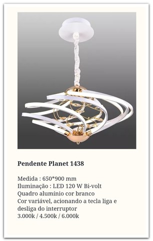 Lustres Moderno LED 3 Tons - Sob Encomenda  - Foto 5