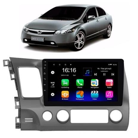 Kit Multimidia 10 polegadas + Camera de re + Moldura + instalação  New Civic 