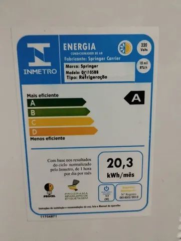 Ar condicionado  springer 10.000 BTUS de janela sem controle com pouco tempo de uso. - Foto 3