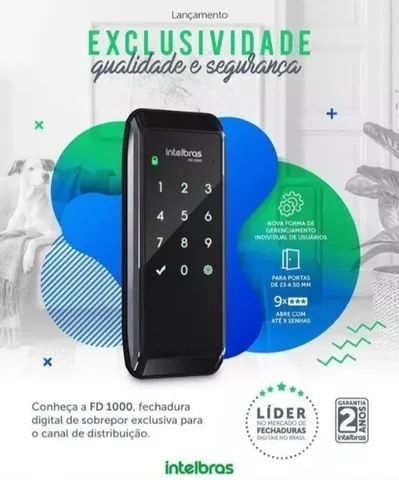 Fechadura digital Intelbras FD 1000. - Foto 5