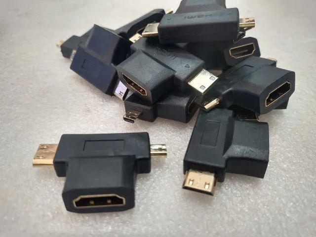 adaptador Hdmi para mini hdmi e micro hdmi 3 em 1 - Foto 3