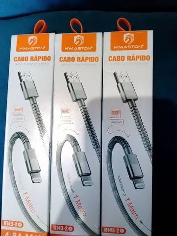 Cabo USB carregador iPhone ótima qualidade 
