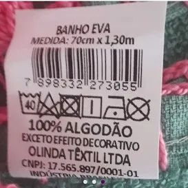 Jogo de toalhas  banho/rosto com detalhes em crochê - Foto 3