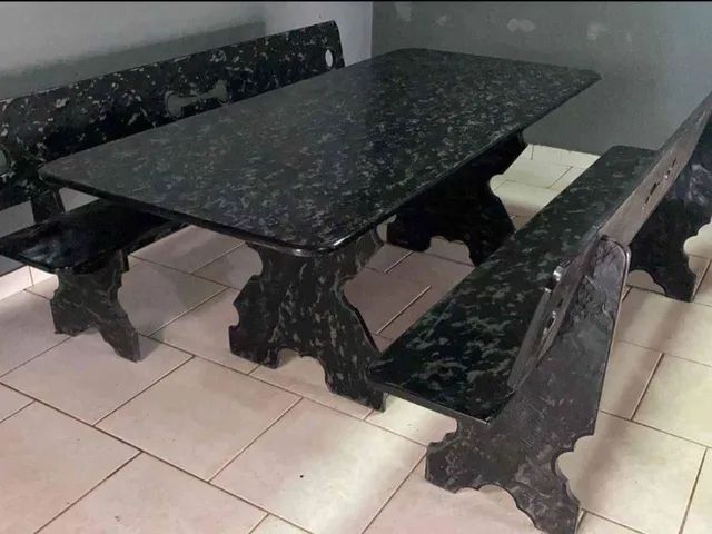 Mesa pedra de ardósia pintada  - Foto 5