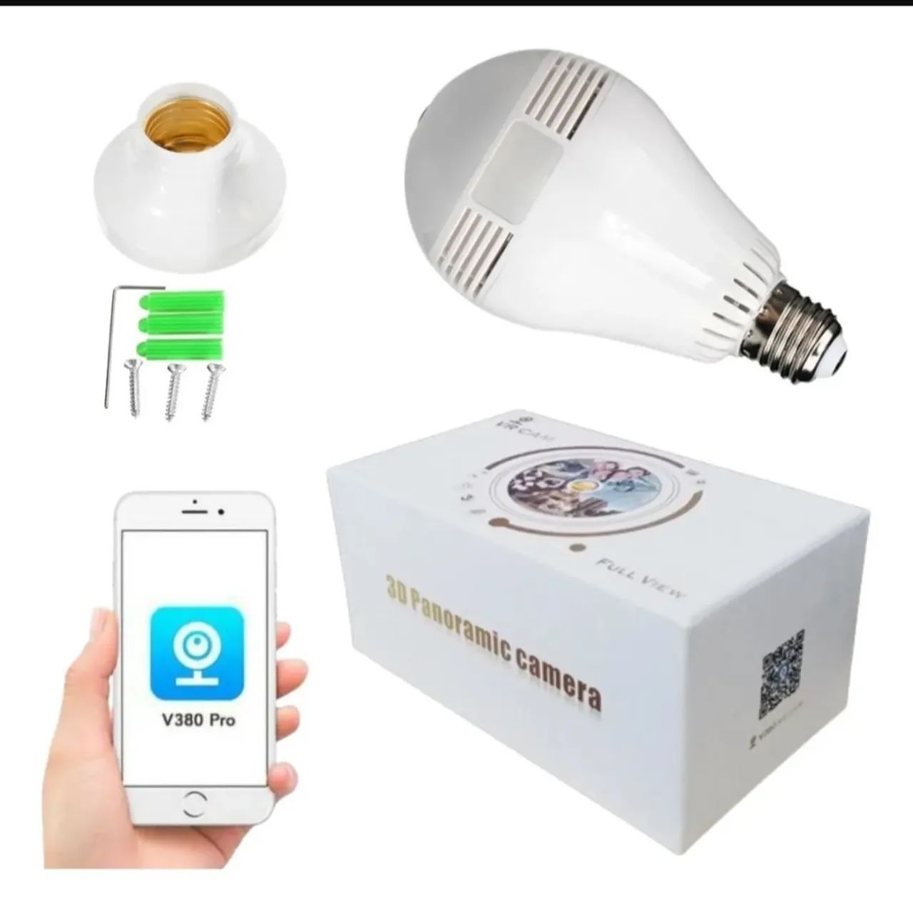 Lâmpada câmera 360 