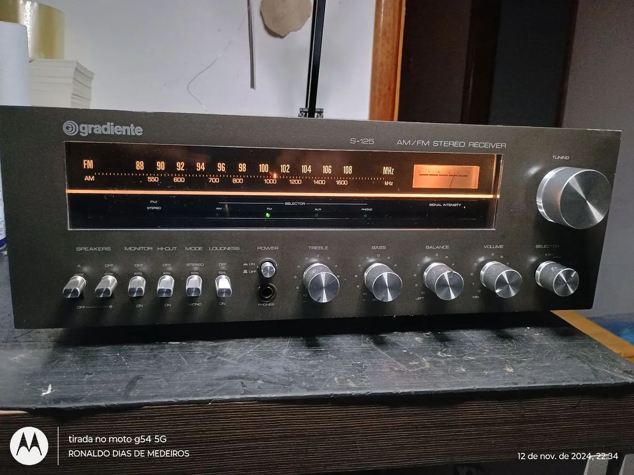 RECEIVER s125 gradiente ( AM FM mudo )  - Foto 3