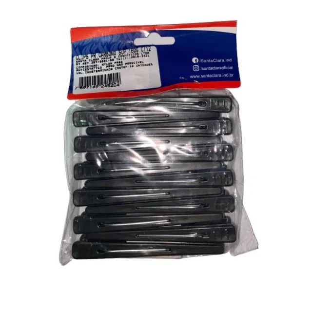 Clips Pr Carbono Sup 180º C/12un  Santa Clara - Foto 2