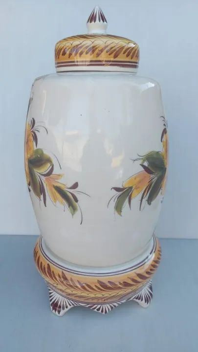 Filtro talha em porcelana pintado a mão Leia a descrição  - Foto 4