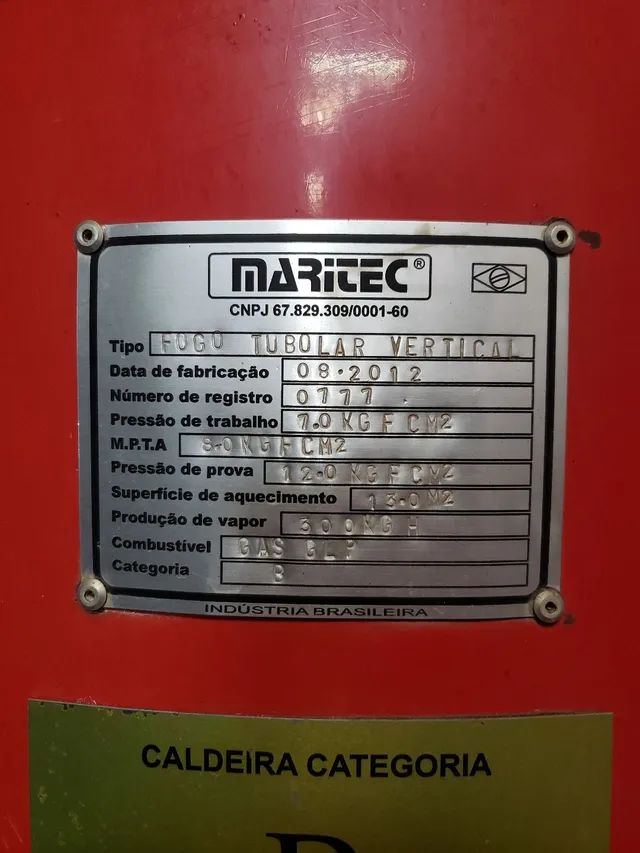 Caldeira Maritec 500k/h - Modelo Vertical - Foto 3