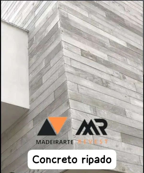Revestimento Ripado Cimentício Aparente - Foto 3