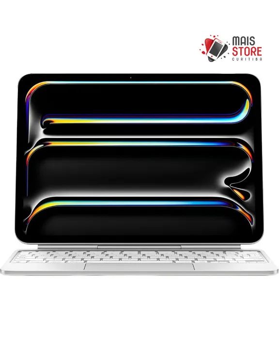 Teclado Apple Magic Keyboard para iPad Pro 11" M4 - Branco (Ingles) (Novo/Lacrado) - Foto 3
