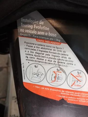 Bebê conforto com base Touring super conservada - Foto 5