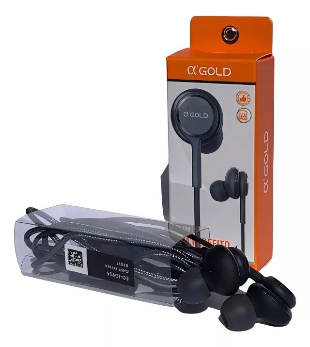 Fone de Ouvido A'Gold FN-S8-A com Microfone Loja Coimbra Computadores Entregamos - Foto 2