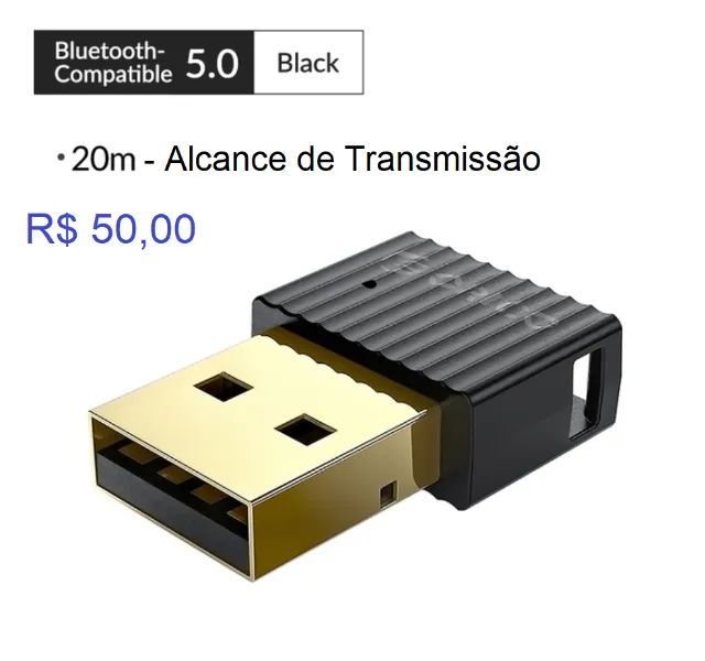 Bluetooth p/ pc usb 4.0- 30,00 / Ugreen Orico 5.0 (50,00) e 5.3 (80,00) - Foto 2