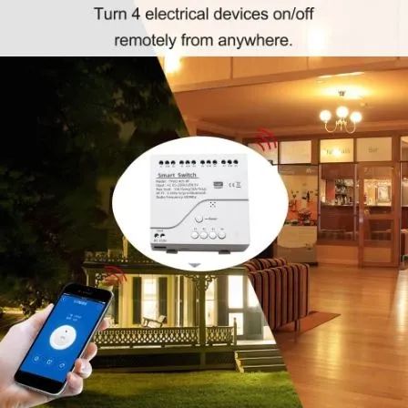 Casa Inteligente 4ch Pro Wifi E Rf 433mhz Ewelink Dc 7 a 32V COD-AM480 
